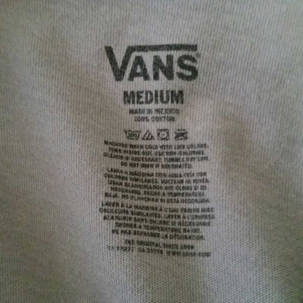 SOLD - VANS Off The Wall Men's Raglan Sleeve Top … - Picture 2 of 6
